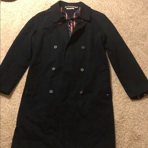 Navy Blue Tommy Hilfiger Long Coat